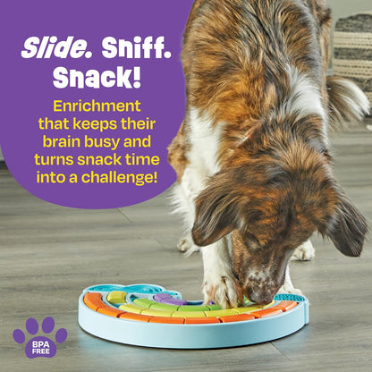 Calming Rainbow Treat Puzzle & Lick Mats - Interactive Dog Toys, Puppy Toys for Boredom, Cat Puzzle Feeder, Mental Stimulation for Dogs, Dog Treat Activity, Brain Games for Dogs and Cats