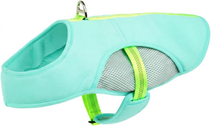 Dog Cooling Vest for Dogs, Soft Evaporative Cooling Shirt with Leash Ring | 3-Layer Cooling Fabric Helps Keep Dogs Cool and Comfortable in Summer Heat; Reflective, Adjustable Fit with Metal D-Ring.