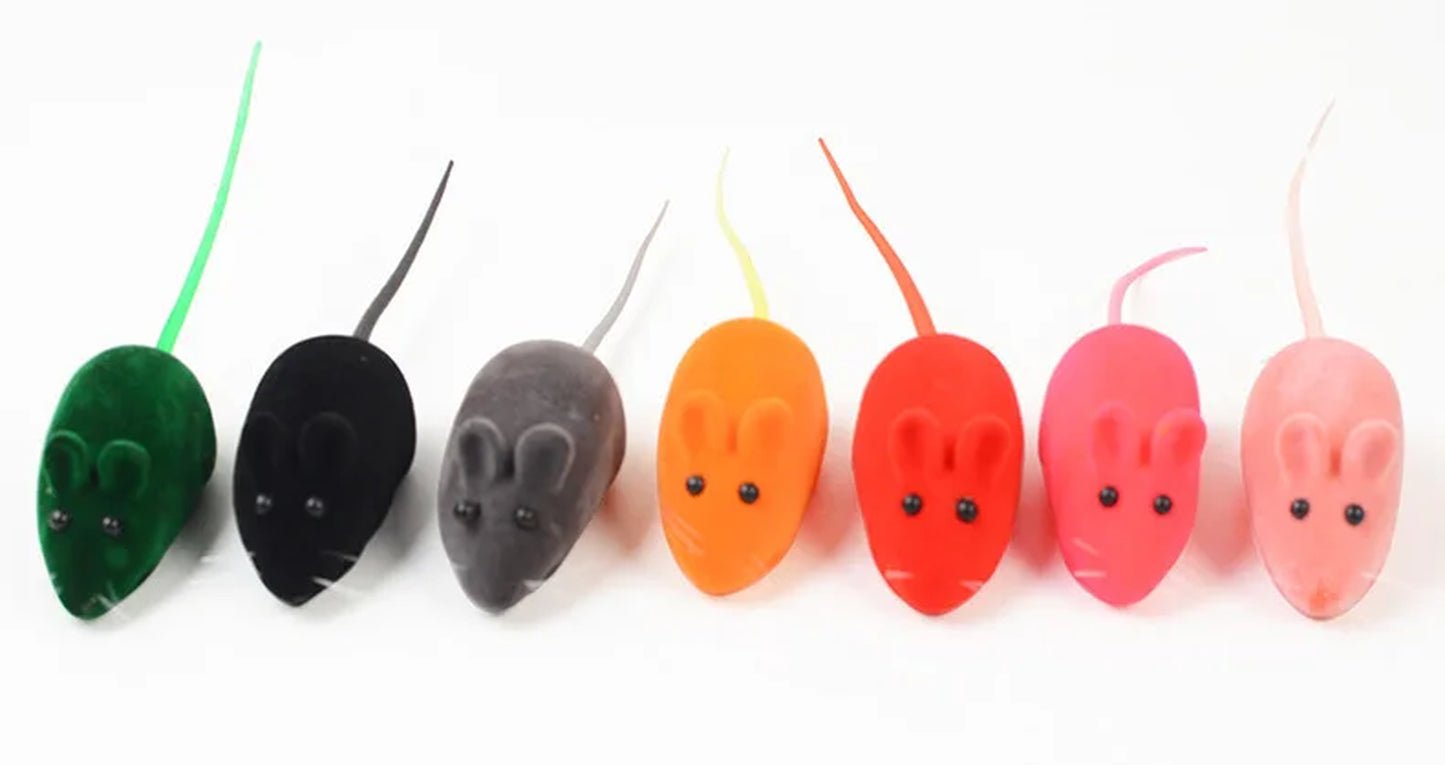Sound Rubber Simulation Mouse for Kitten Accessories Gifts Enamel Mouse Bite Pet Cat Toys Interactive Resistance Pet Toys