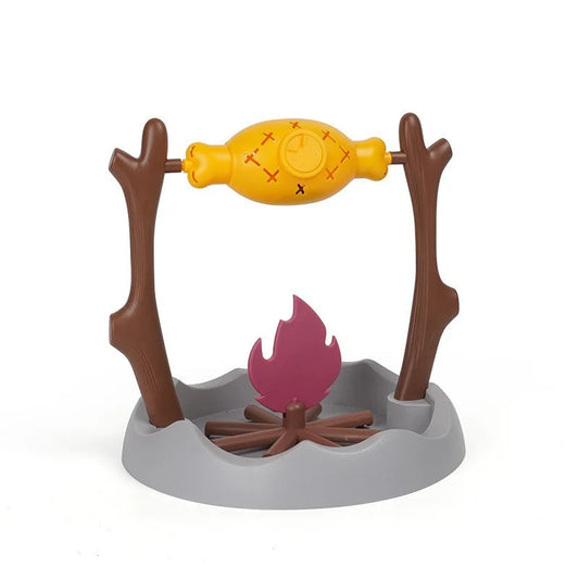 Cat Treat-Dispensing Slow Puzzle Feeder Bowls,Unique Rotatable Roast and Flame,Cognitive Training Game Toys for Indoor Pet
