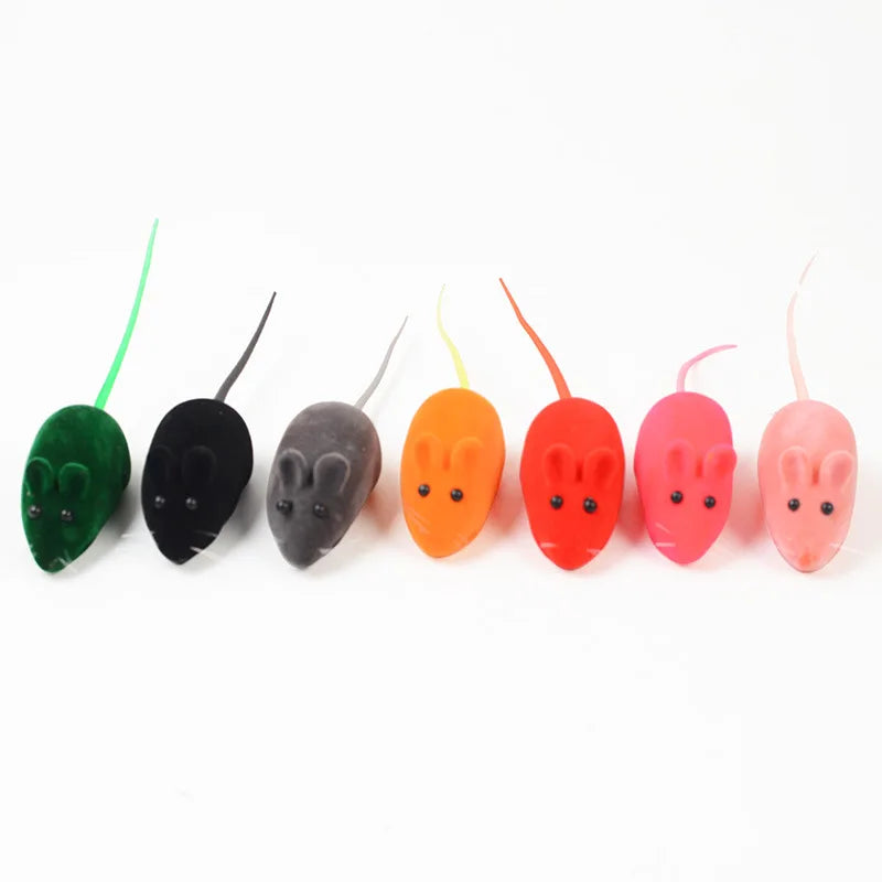 Sound Rubber Simulation Mouse for Kitten Accessories Gifts Enamel Mouse Bite Pet Cat Toys Interactive Resistance Pet Toys