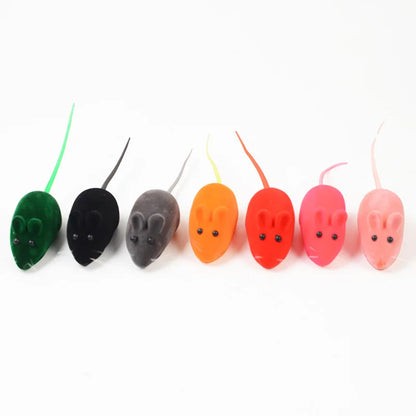 Sound Rubber Simulation Mouse for Kitten Accessories Gifts Enamel Mouse Bite Pet Cat Toys Interactive Resistance Pet Toys