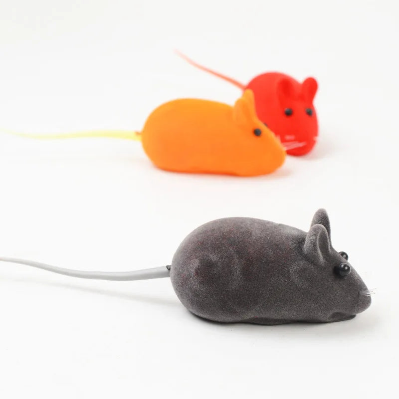 Sound Rubber Simulation Mouse for Kitten Accessories Gifts Enamel Mouse Bite Pet Cat Toys Interactive Resistance Pet Toys